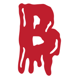 Halloween Bloody Letter B PNG & SVG Design For T-Shirts