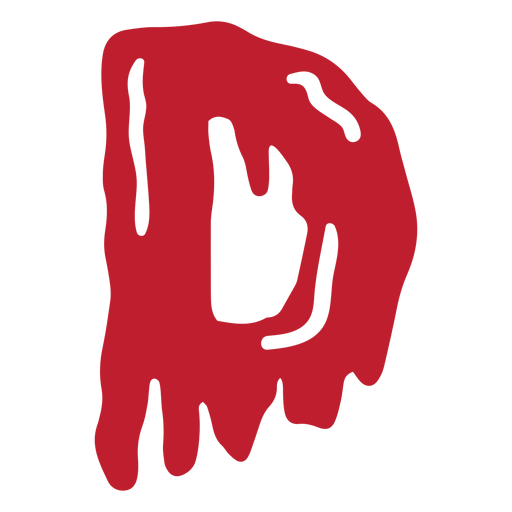 Halloween bloody letter d PNG Design