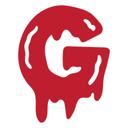Halloween blutiger Buchstabe g PNG-Design