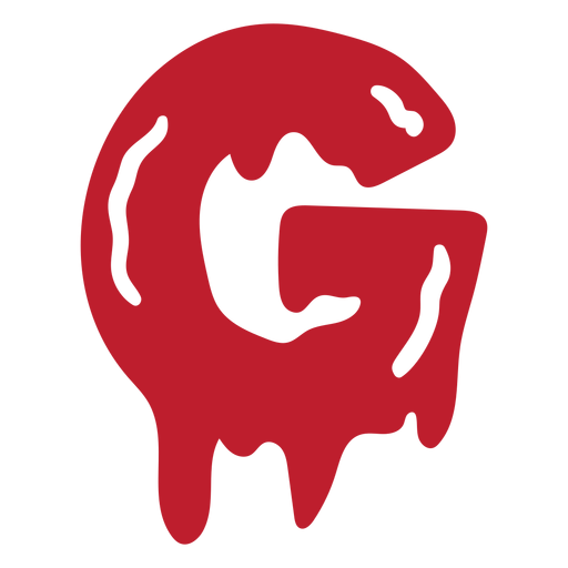 Halloween bloody letter g PNG Design