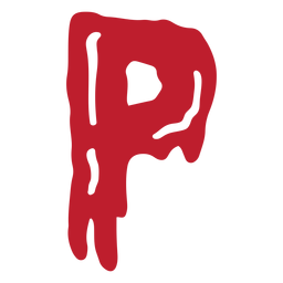Letra sangrienta de Halloween p Diseño PNG