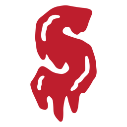 Halloween bloody letter s Halloween bloody letter s
