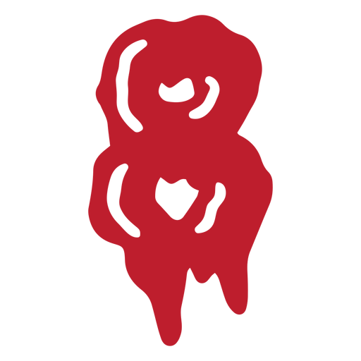 Halloween bloody number 8 - Transparent PNG & SVG vector file