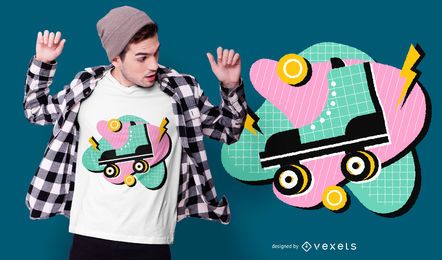 80s Style Roller T-shirt Design 80s Style Roller T-shirt Design