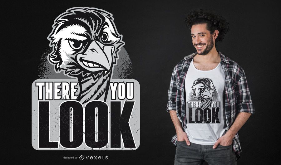 Ostrich Quote T-shirt Design Ostrich Quote T-shirt Design