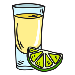 Tequila-Illustration des alkoholischen Getränks PNG-Design