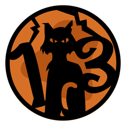 Ilustração de gato preto recortado Desenho PNG