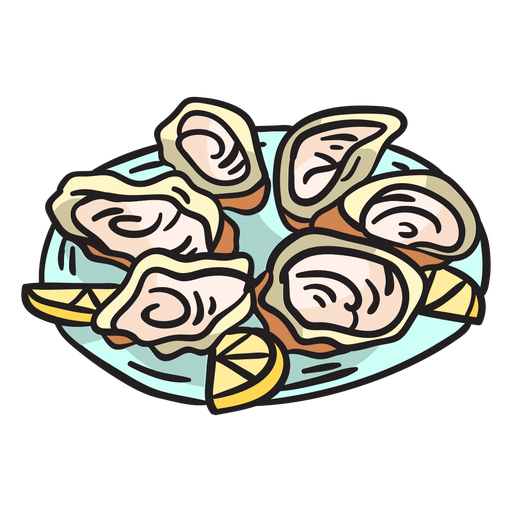 Bluff oysters illustration - Transparent PNG & SVG vector file