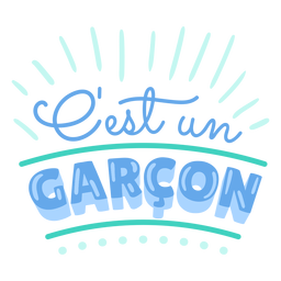 Junge Geschlecht offenbaren Schriftzug PNG-Design