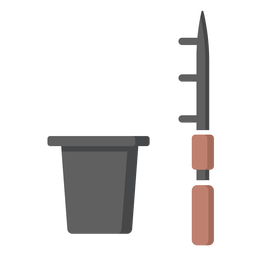 Eimer Harpune Jagd Illustration PNG-Design