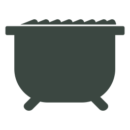 Icono de silueta de cocinero de caldero Diseño PNG