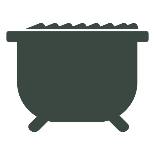 Icono de silueta de cocinero de caldero