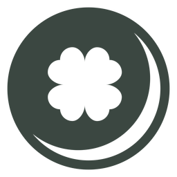 Icono de trébol de cuatro hojas Transparent PNG