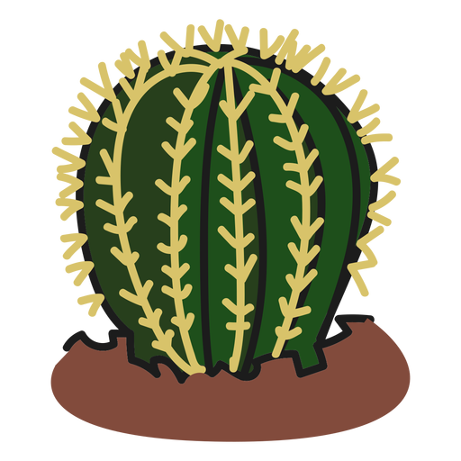 Ilustra??o de planta de cacto gordo Desenho PNG