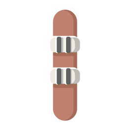 Finnland Snowboard Illustration PNG-Design