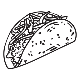 Curso de taco de comida Desenho PNG