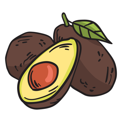 Frucht Avocado Mexiko Illustration PNG-Design