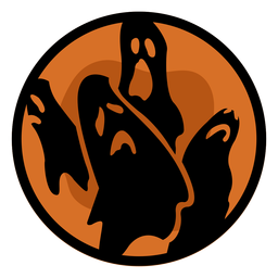 Halloween papercut ghosts PNG Design Transparent PNG