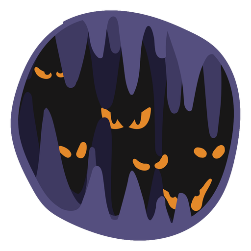 Halloween gruselige Papercut-Illustration PNG-Design