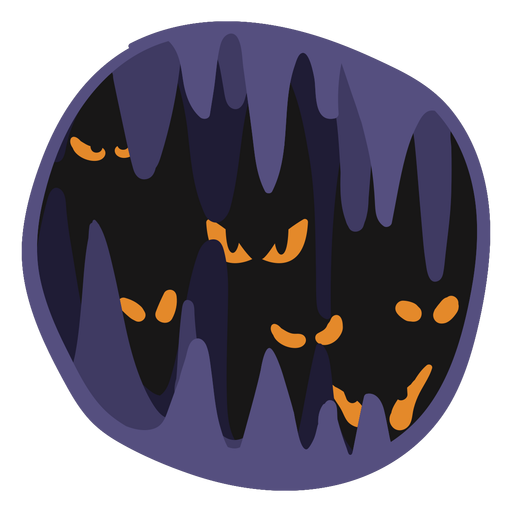 Ilustración de papercut de miedo de Halloween Diseño PNG