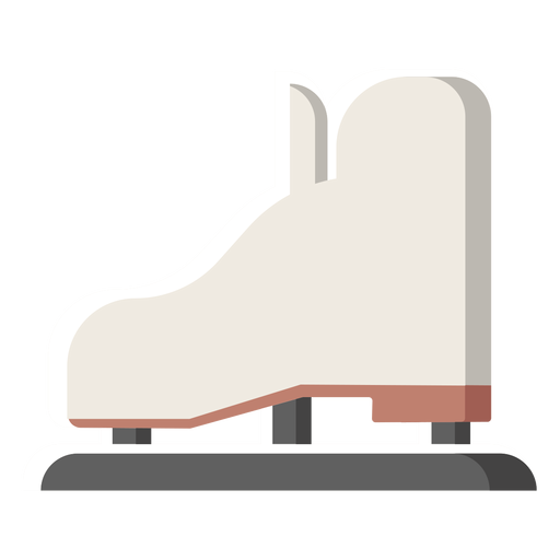 Ice skate winter illustration PNG Design