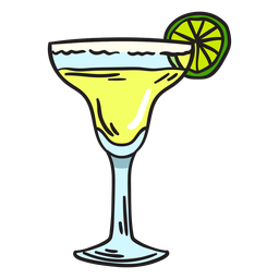 Ilustração de bebida margarita Transparent PNG