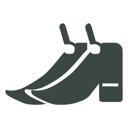 Ícone de silhueta de par de sapatos Transparent PNG
