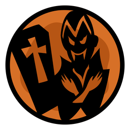 Ilustración de drácula de papercut Diseño PNG