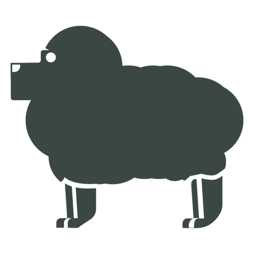 Icono de silueta de oveja