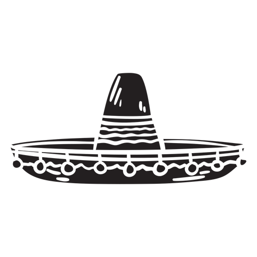 Sombrero Mexikanische Silhouette Hut Illustration Transparenter Png Und Svg Vektor