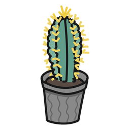 Trazo de ilustración de cactus de planta suculenta Transparent PNG