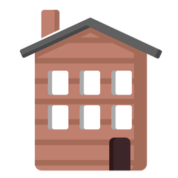 Ilustração tradicional da casa finlandesa Desenho PNG