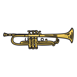 Trumpet Mariachi Music Illustration PNG & SVG Design For T-Shirts