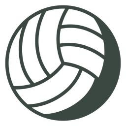 Ícone de esportes com bola de vôlei Transparent PNG