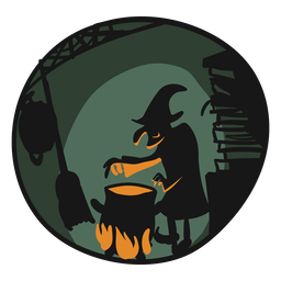Ilustração de culinária de bruxa halloween Desenho PNG