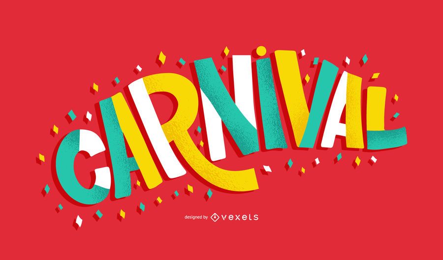Ilustração colorida de citação de carnaval Ilustração colorida de citação de carnaval