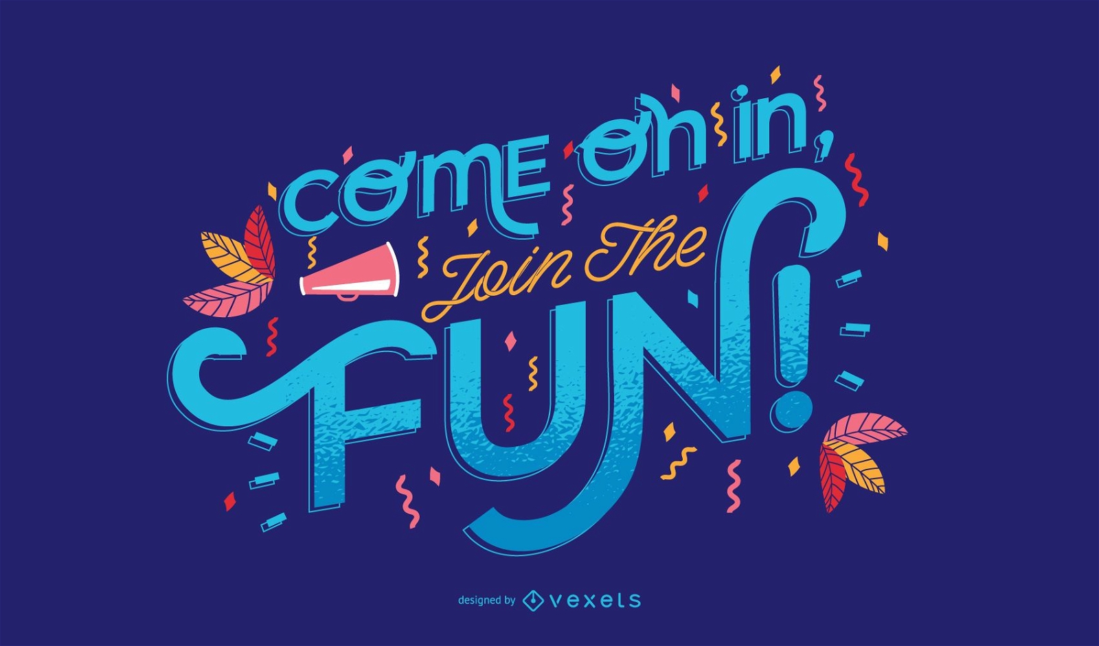 Spaß Karneval Schriftzug Design