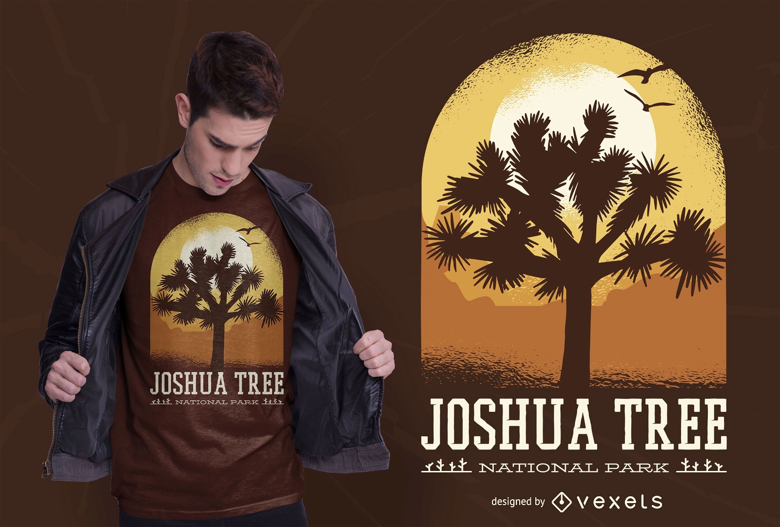 Design de camiseta do Joshua Tree Park
