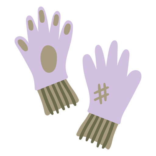 Gardening gloves purple colored