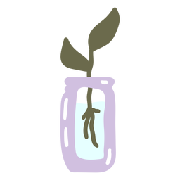 Planta com raízes na água Desenho PNG