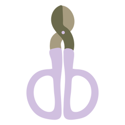 Garden shears purple color PNG Design