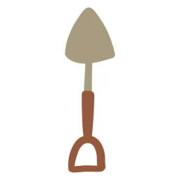 Pá de jardim simples colorida Desenho PNG