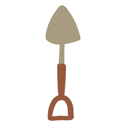Simple garden shovel colored PNG Design