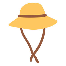 Sombrero con cordones Diseño PNG