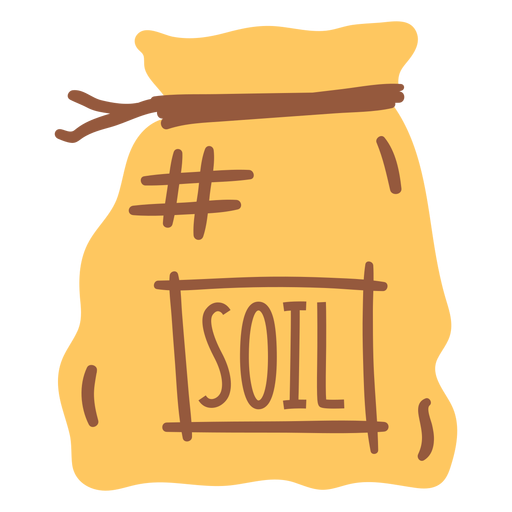 soil in sack flat PNG Design