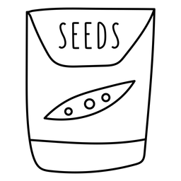 Pacote de sementes de jardim sortido Desenho PNG