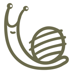 Curso simples de caracol bonito Desenho PNG