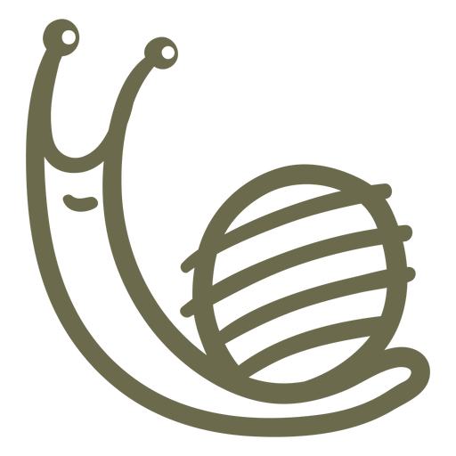 Cute Snail Simple Stroke Transparent Png Svg Vector File