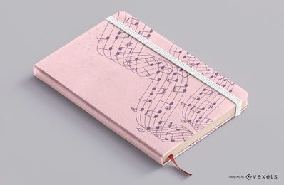 Musik-Notizbuch-Cover-Design
