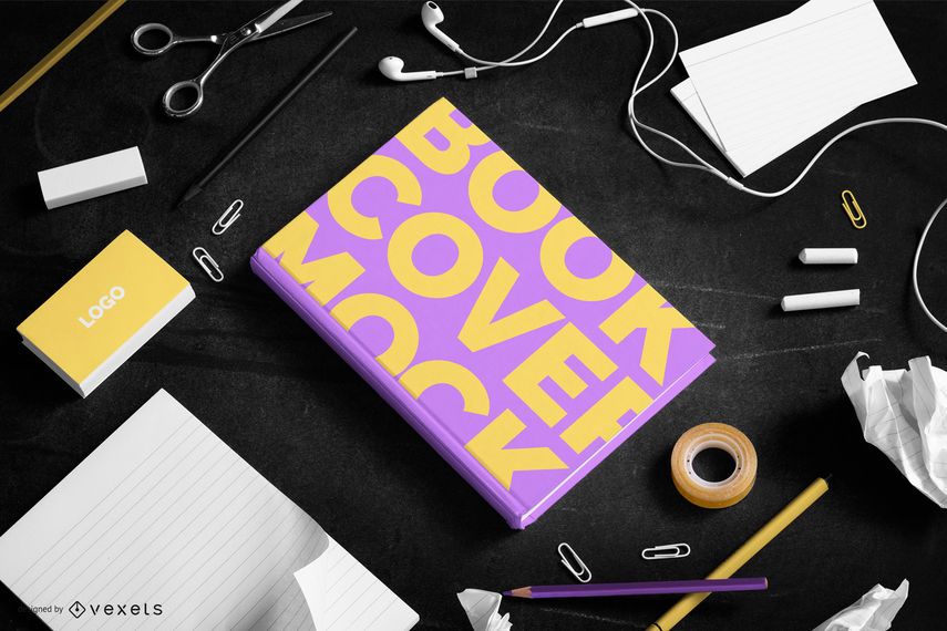 Book cover mockup composition Book cover mockup composition